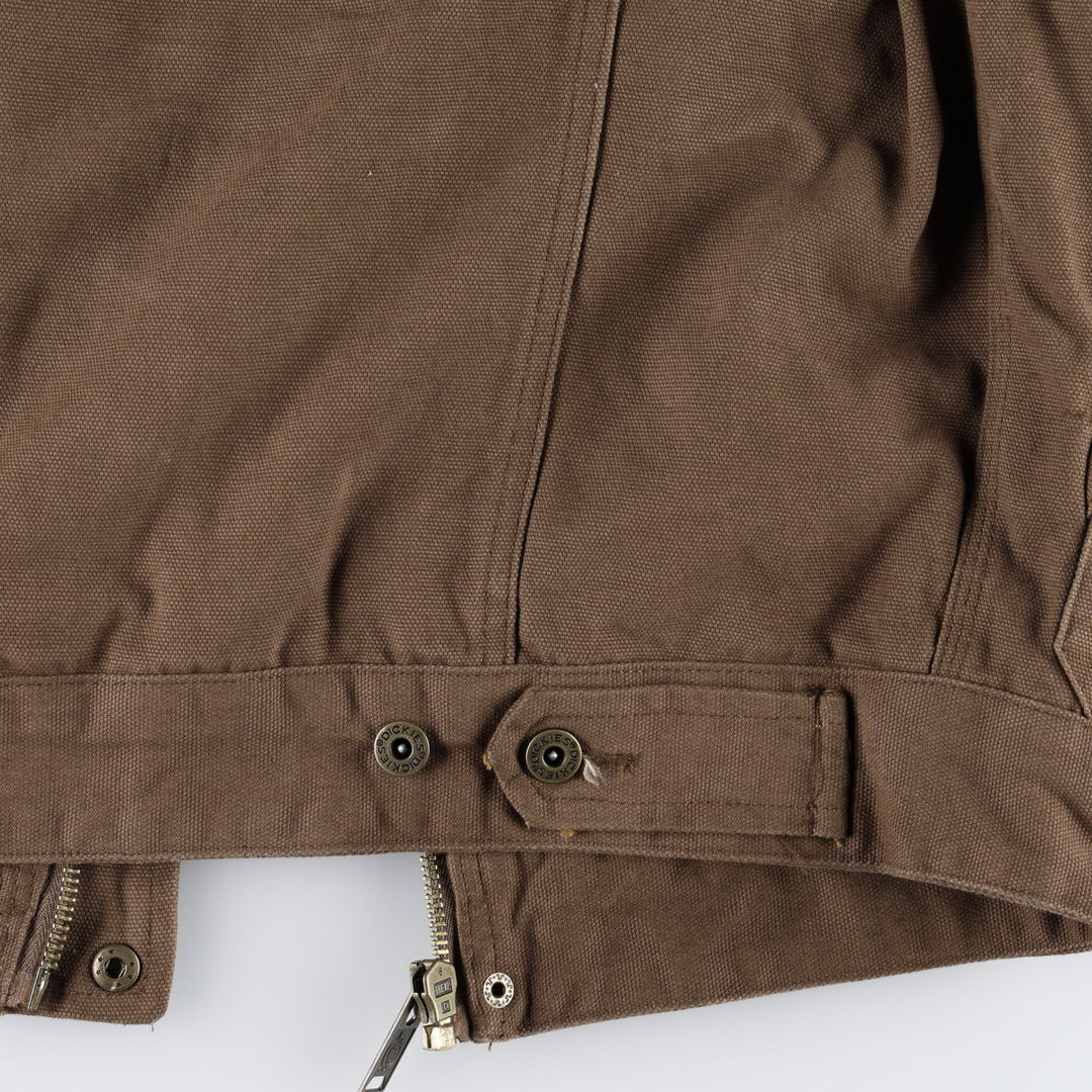 Dickies Traditional Jacket Type, Padded Duck Work Jacket, Men's Size L (approx.) cotton brown type Vintage Second Hand