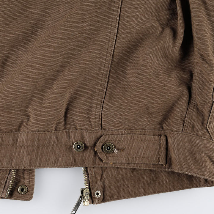 Dickies Traditional Jacket Type, Padded Duck Work Jacket, Men's Size L (approx.) cotton brown type Vintage Second Hand