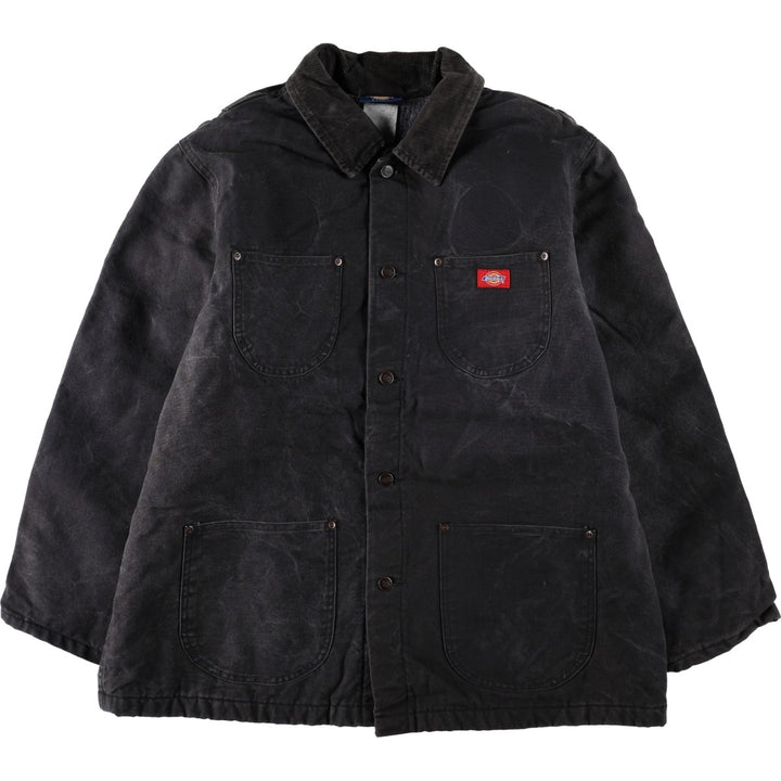 Dickies Michigan Chore Coat Type Padded Duck Coverall Men's XL Equivalent cotton black type Vintage Second Hand