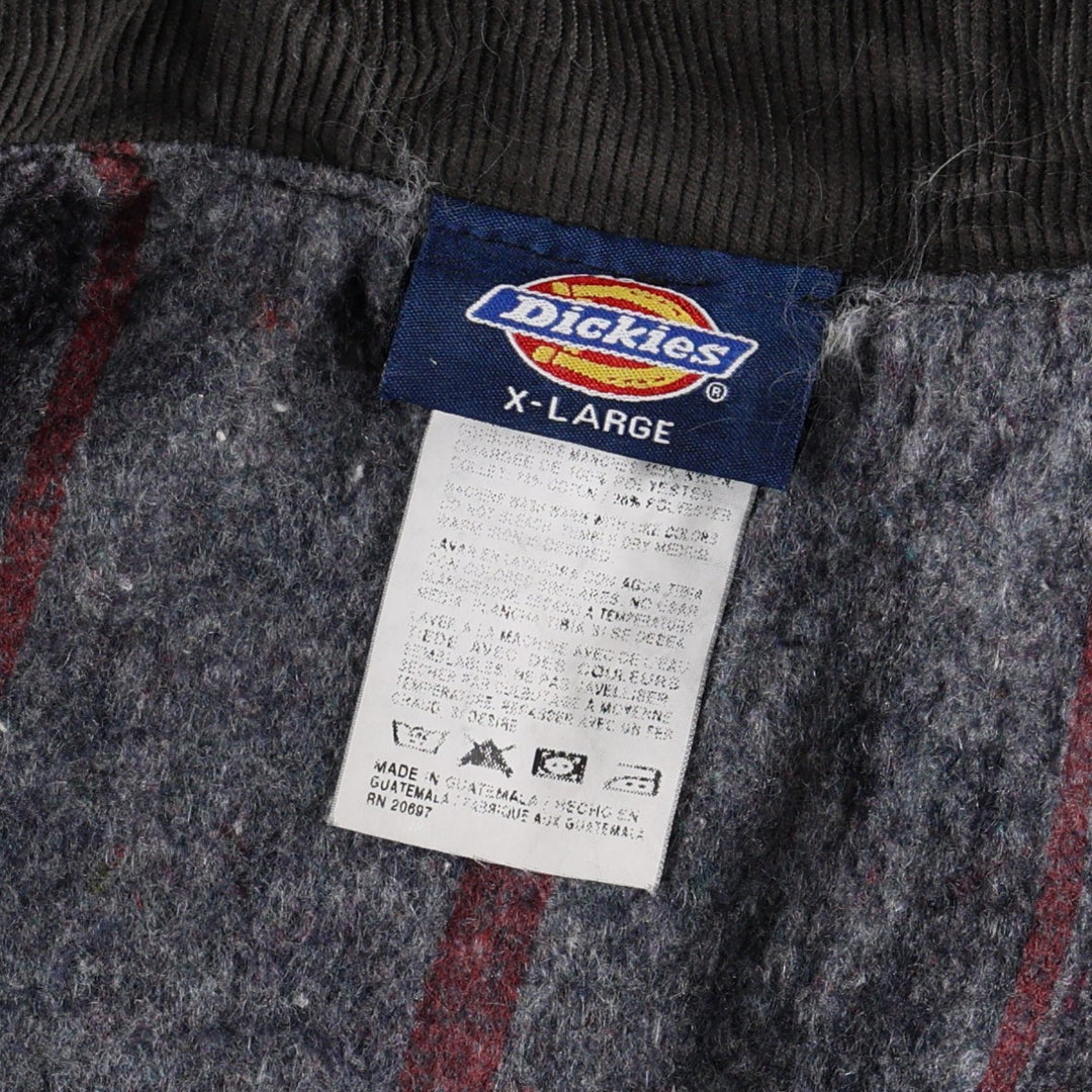 Dickies Michigan Chore Coat Type Padded Duck Coverall Men's XL Equivalent cotton black type Vintage Second Hand