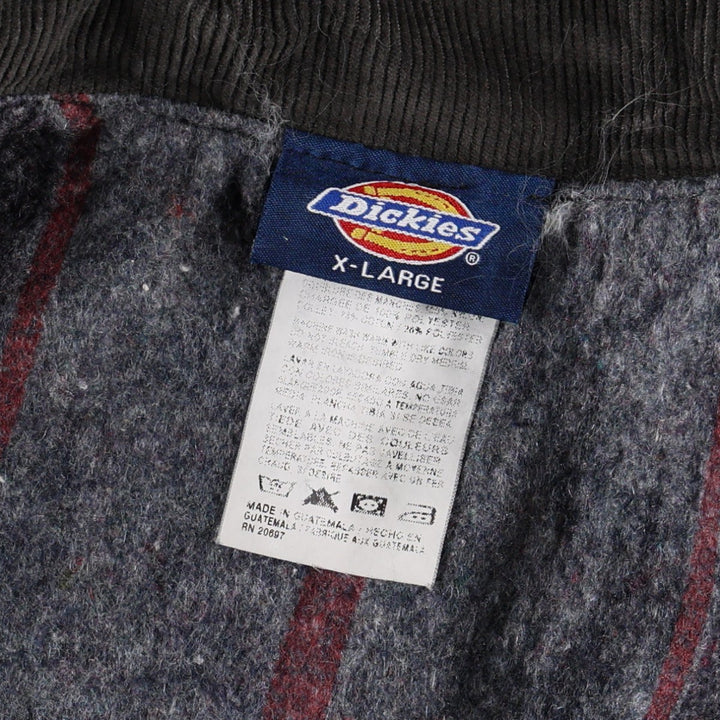 Dickies Michigan Chore Coat Type Padded Duck Coverall Men's XL Equivalent cotton black type Vintage Second Hand