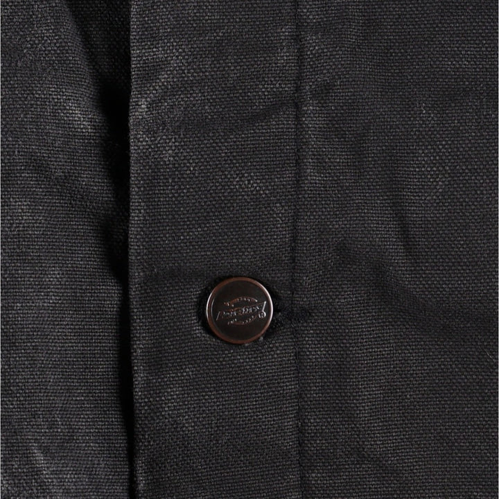 Dickies Michigan Chore Coat Type Padded Duck Coverall Men's XL Equivalent cotton black type Vintage Second Hand