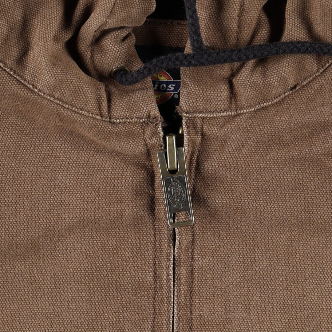 Dickies Active Jacket Type Duck Full-Zip Hoodie, Men's XXL Equivalent cotton brown type Vintage Second Hand
