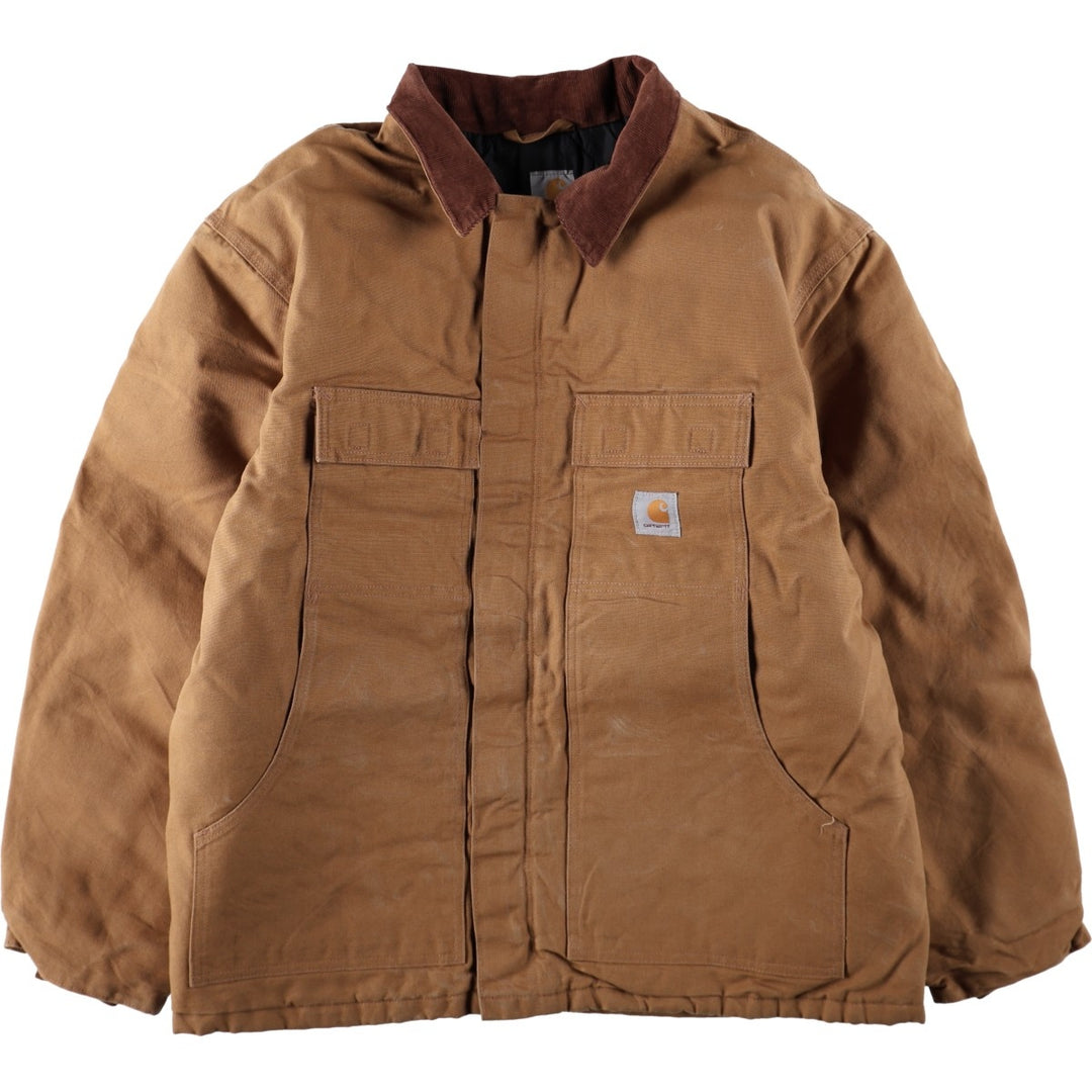 Carhartt Traditional Padded Duck Work Jacket, Men's XXL cotton brown type Vintage Second Hand