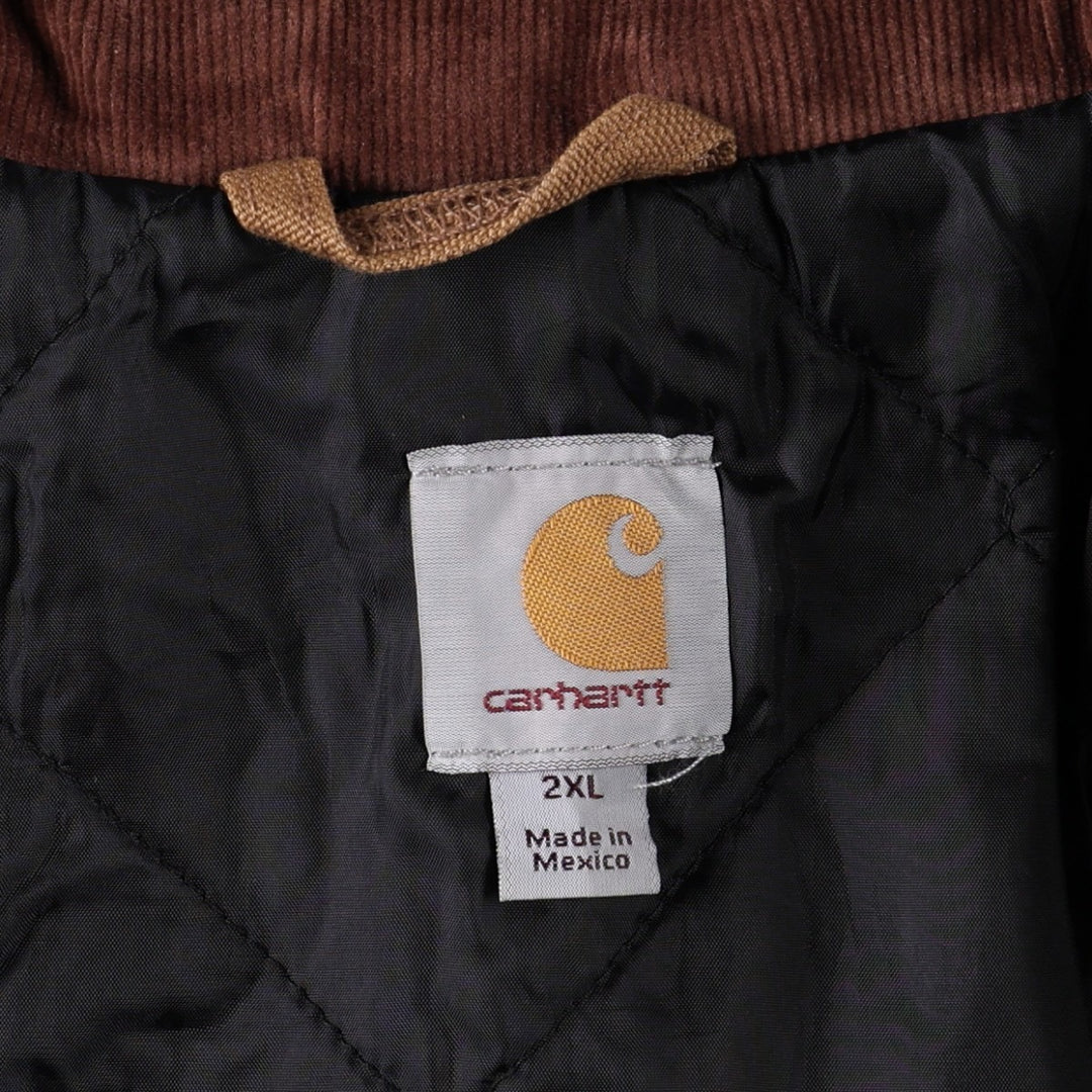 Carhartt Traditional Padded Duck Work Jacket, Men's XXL cotton brown type Vintage Second Hand