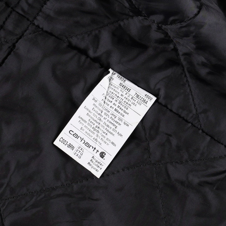 Carhartt Traditional Padded Duck Work Jacket, Men's XXL cotton brown type Vintage Second Hand