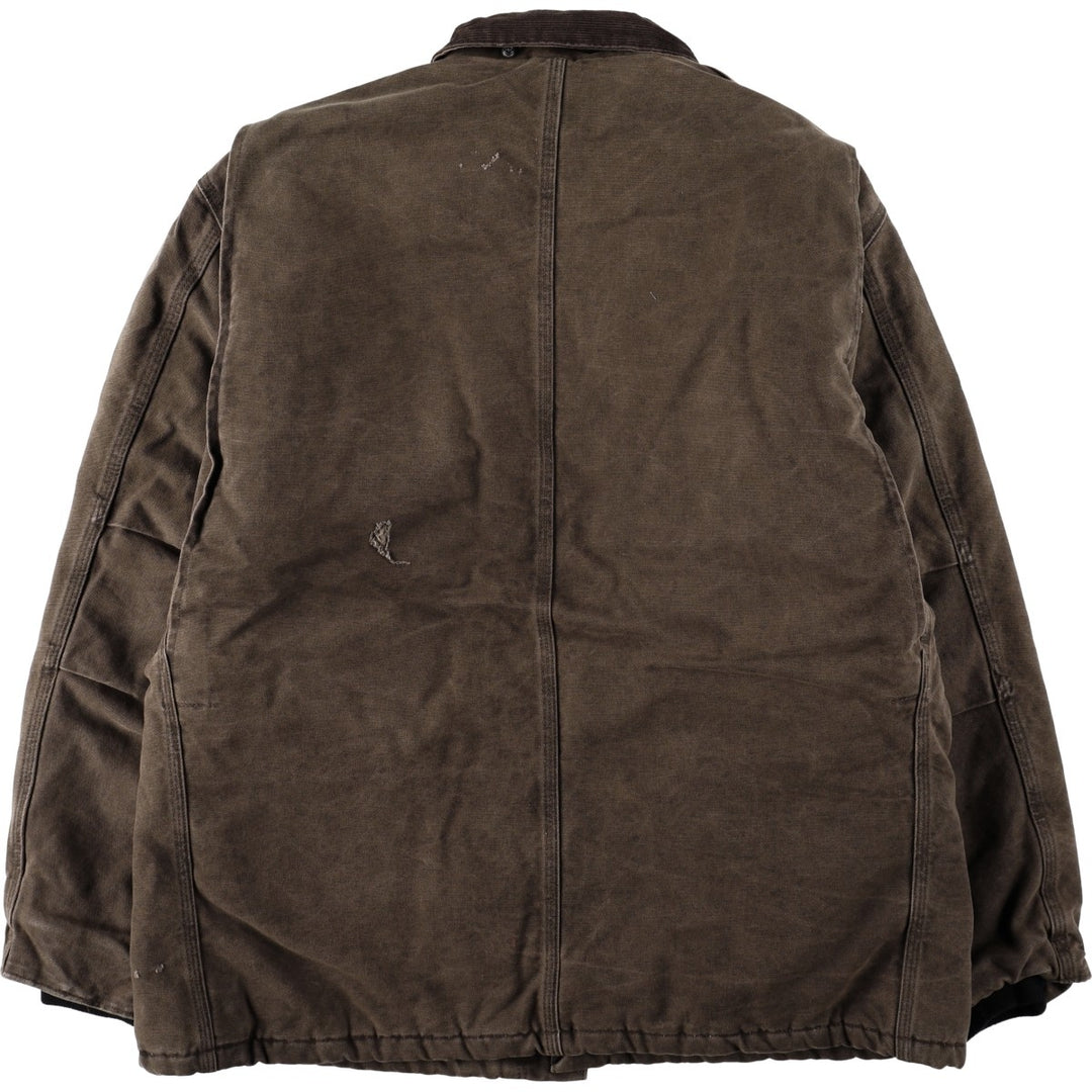 Carhartt Traditional Padded Duck Work Jacket, Made in USA, Men's Size L cotton brown type Vintage Second Hand