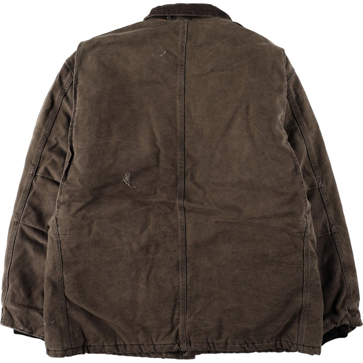 Carhartt Traditional Padded Duck Work Jacket, Made in USA, Men's Size L cotton brown type Vintage Second Hand