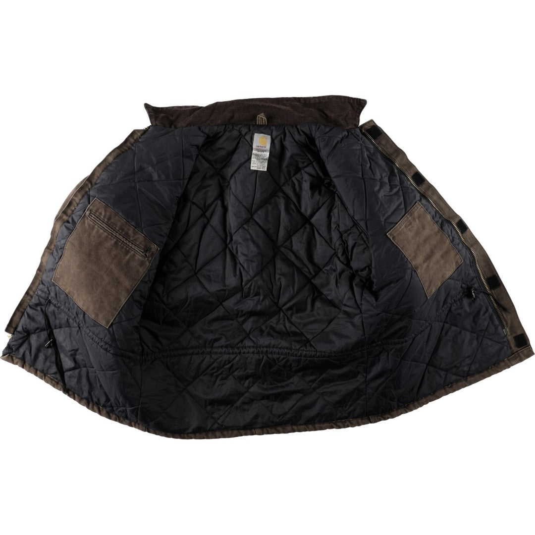 Carhartt Traditional Padded Duck Work Jacket, Made in USA, Men's Size L cotton brown type Vintage Second Hand