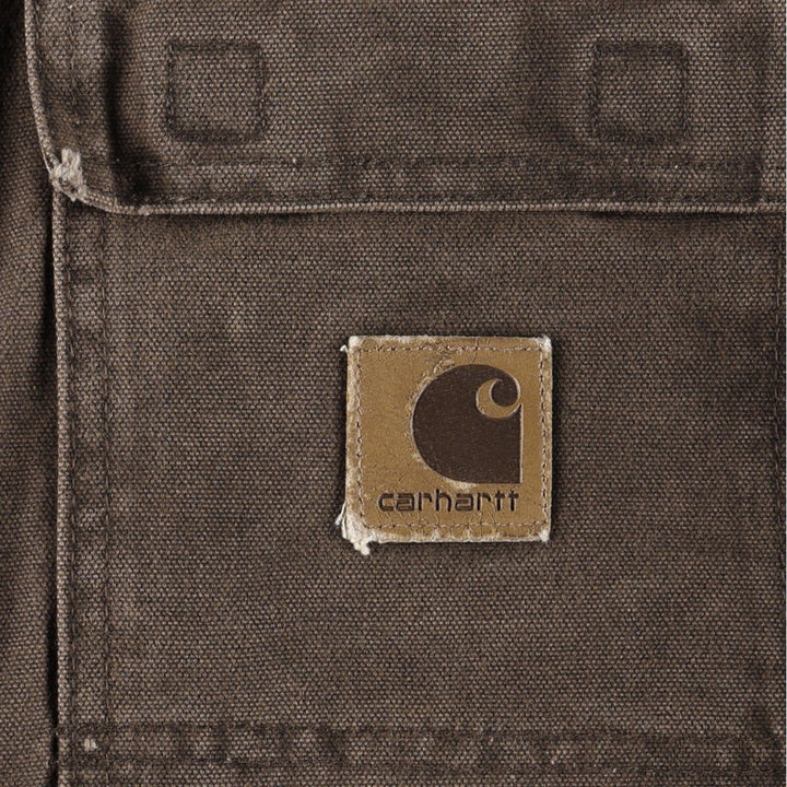 Carhartt Traditional Padded Duck Work Jacket, Made in USA, Men's Size L cotton brown type Vintage Second Hand