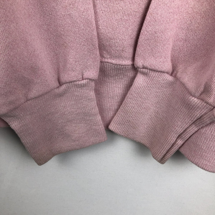 90'S ULTRA SWEATS Printed Sweatshirt, Made in USA, Women's Size L (Equivalent), Vintage cotton pink type Vintage Second Hand