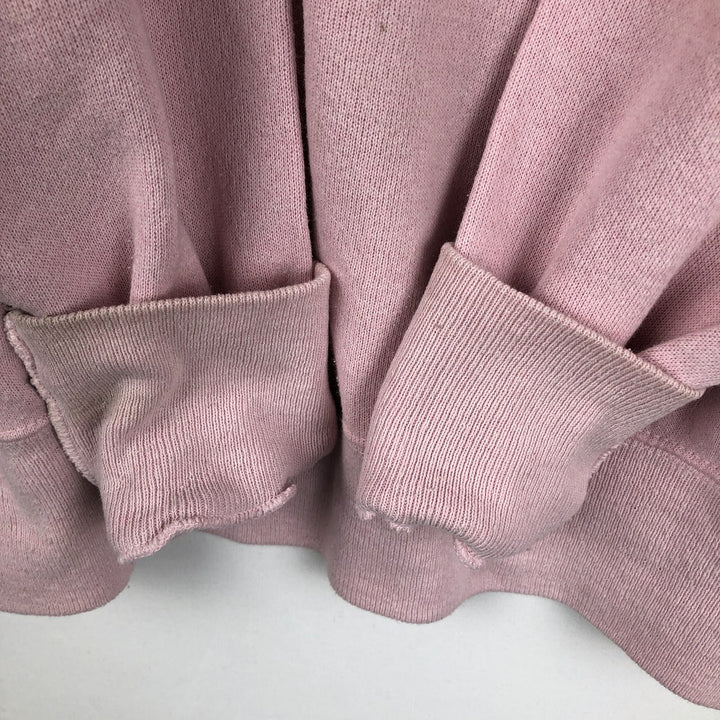 90'S ULTRA SWEATS Printed Sweatshirt, Made in USA, Women's Size L (Equivalent), Vintage cotton pink type Vintage Second Hand