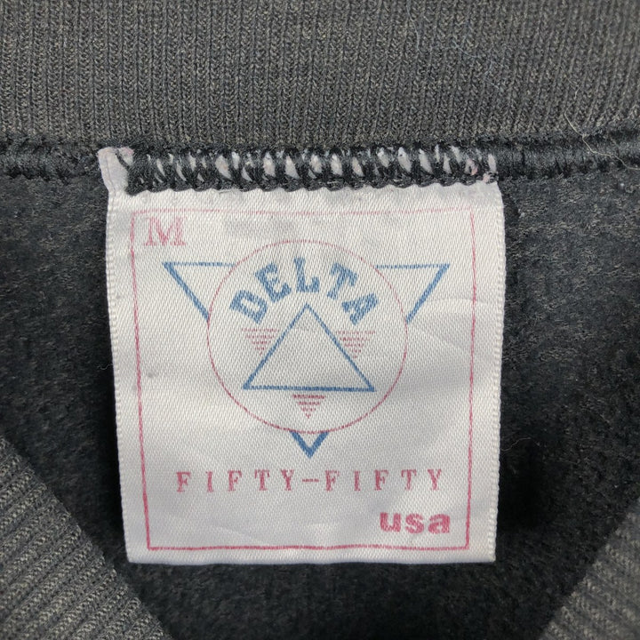90'S Delta Harley-Davidson 3D Emblem Advertising Sweatshirt (Women's Size M) cotton black type Vintage Second Hand