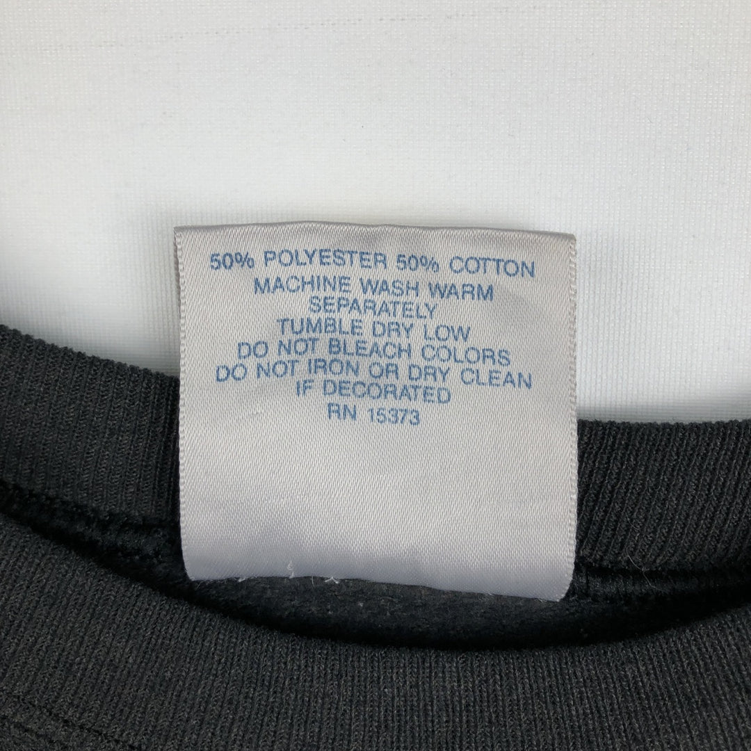 90'S Delta Harley-Davidson 3D Emblem Advertising Sweatshirt (Women's Size M) cotton black type Vintage Second Hand