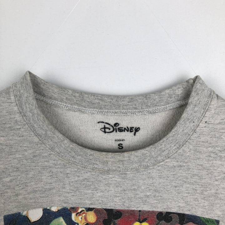 Disney ALICE in WONDERLAND Character Sweatshirt (Women's Size S) cotton gray type Vintage Second Hand