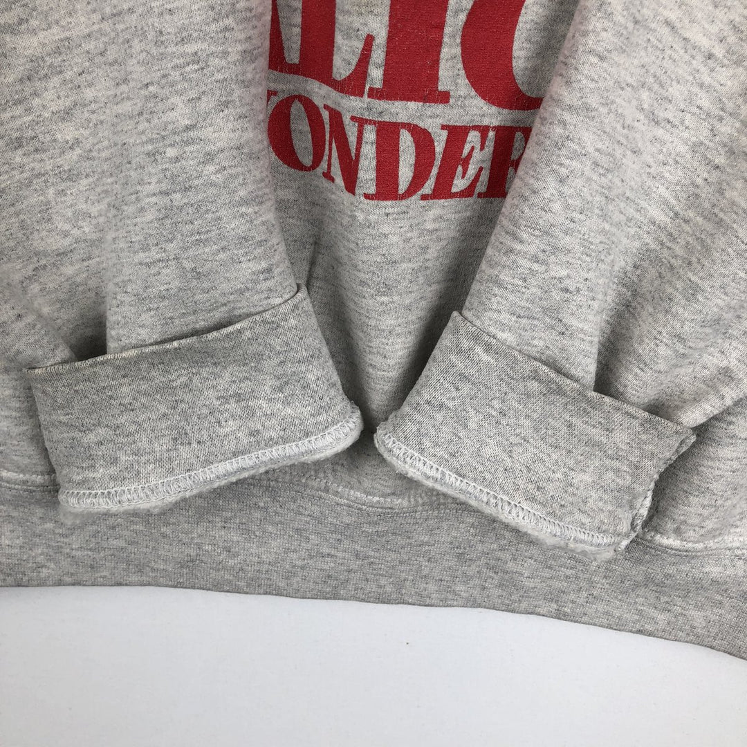 Disney ALICE in WONDERLAND Character Sweatshirt (Women's Size S) cotton gray type Vintage Second Hand