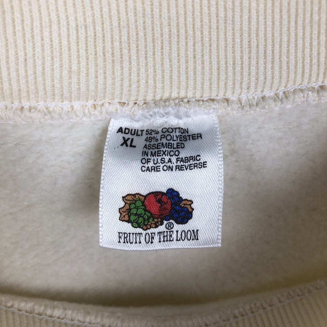 90'S Fruit of the Loom Precious Moments Character Sweatshirt (Women's XL equivalent) cotton yellow type Vintage Second Hand