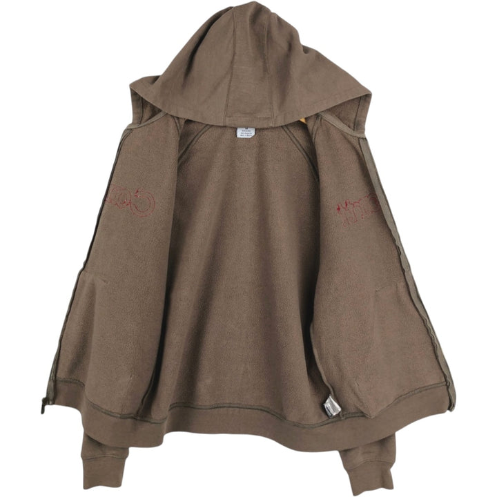 Carhartt FOR WOMEN Sweatshirt Full Zip Hoodie, Women's Size M cotton brown type Vintage Second Hand