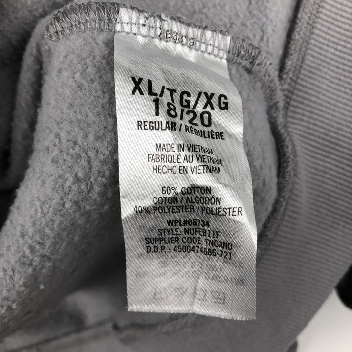 Nautica Tie-Dye Pattern Sweat Full-Zip Hoodie (Women's Size XL) cotton gray type Vintage Second Hand