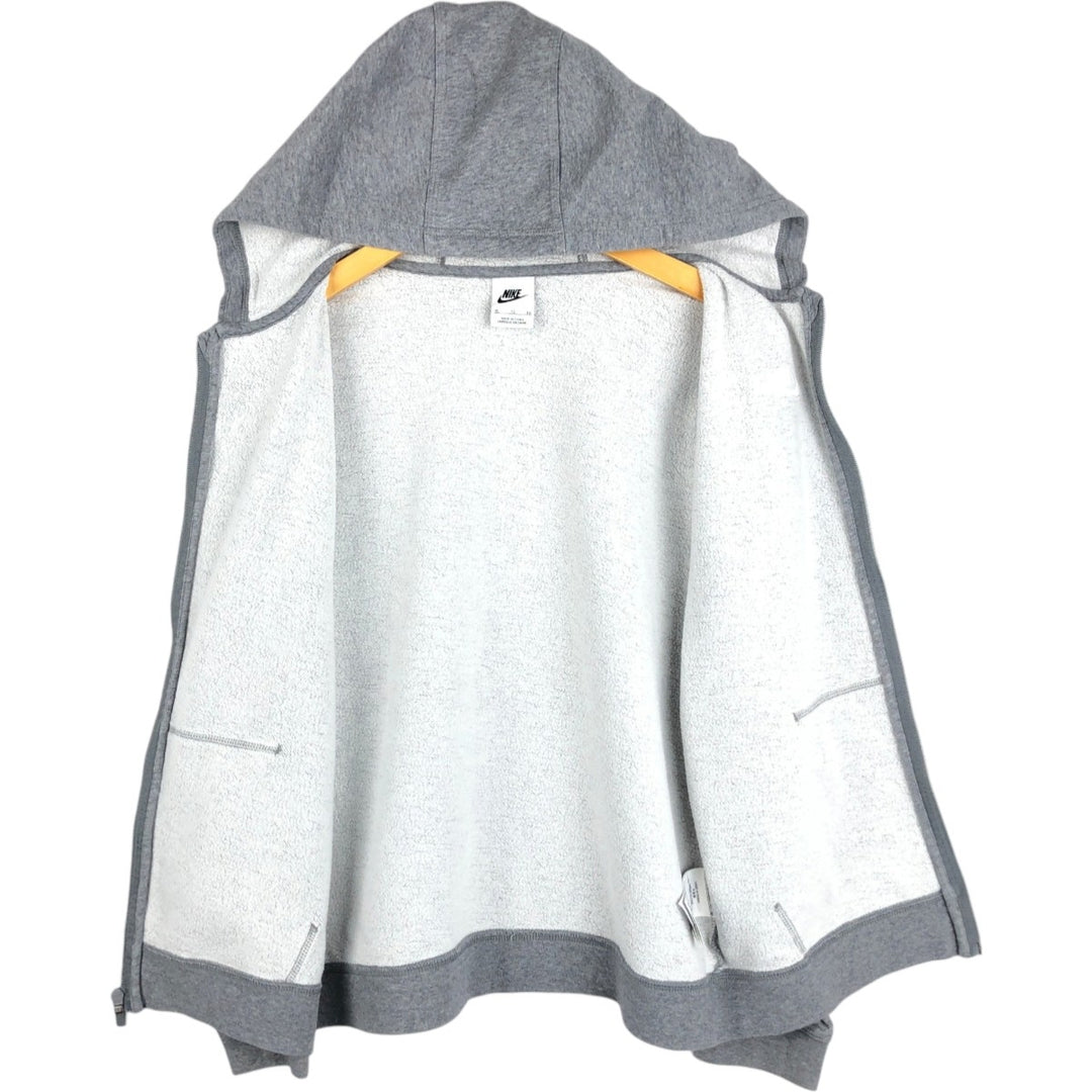 Nike Sweat Full Zip Hoodie, Women's, XL cotton gray type Vintage Second Hand