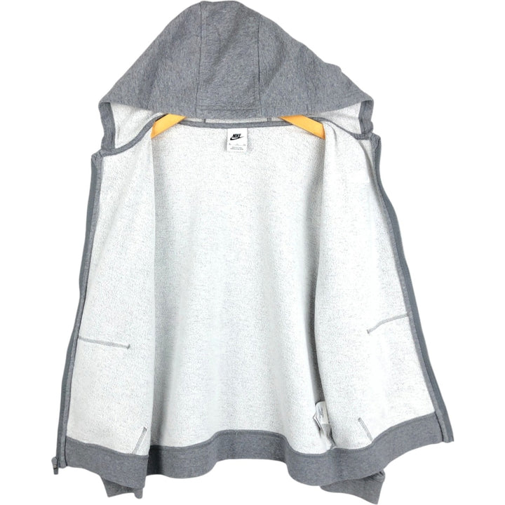 Nike Sweat Full Zip Hoodie, Women's, XL cotton gray type Vintage Second Hand