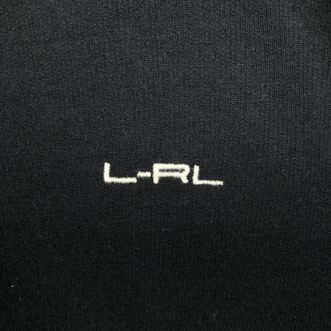 Ralph Lauren L-RL LAUREN ACTIVE Native Pattern Full-Zip Sweatshirt (Women's Size M) cotton black type Vintage Second Hand