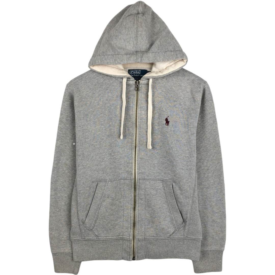 Ralph Lauren POLO by Ralph Lauren Sweat Full-Zip Hoodie, Women's Size S (approx.) cotton gray type Vintage Second Hand