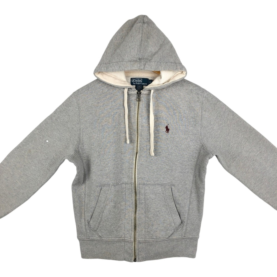 Ralph Lauren POLO by Ralph Lauren Sweat Full-Zip Hoodie, Women's Size S (approx.) cotton gray type Vintage Second Hand