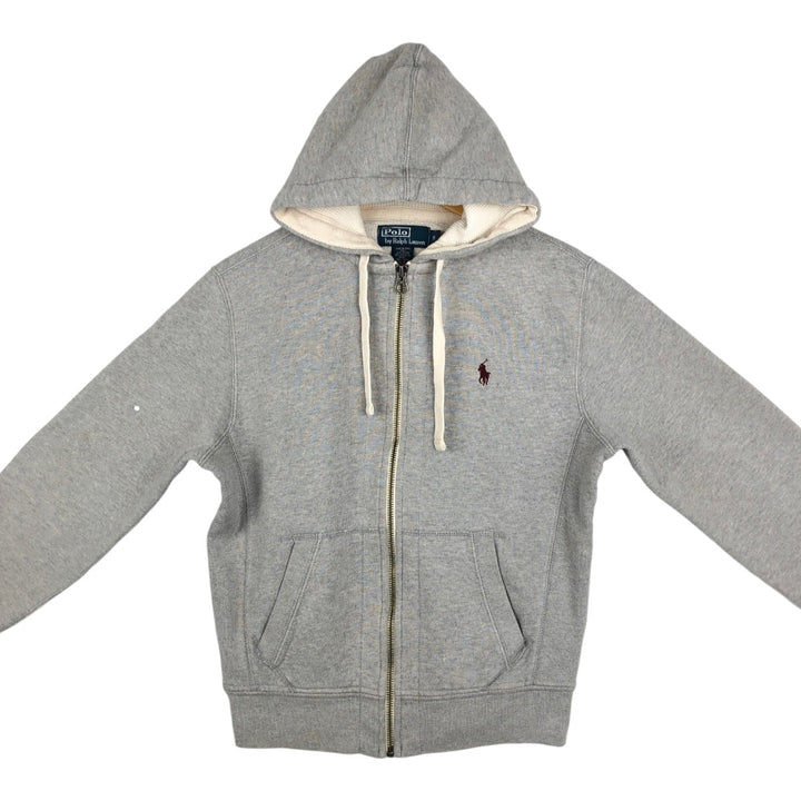 Ralph Lauren POLO by Ralph Lauren Sweat Full-Zip Hoodie, Women's Size S (approx.) cotton gray type Vintage Second Hand
