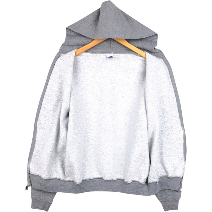 Vintage 90'S Russell Athletic full-zip sweatshirt, size L, men's polyester gray type Vintage Second Hand