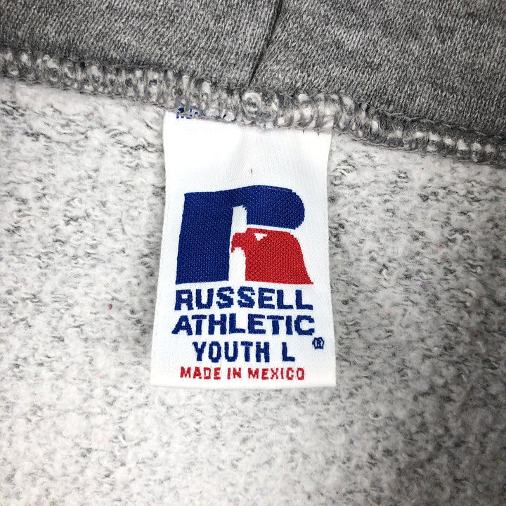 Vintage 90'S Russell Athletic full-zip sweatshirt, size L, men's polyester gray type Vintage Second Hand