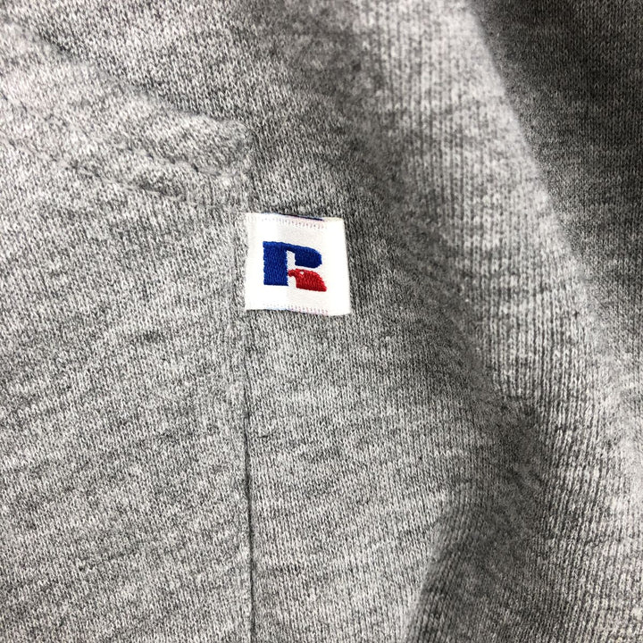Vintage 90'S Russell Athletic full-zip sweatshirt, size L, men's polyester gray type Vintage Second Hand