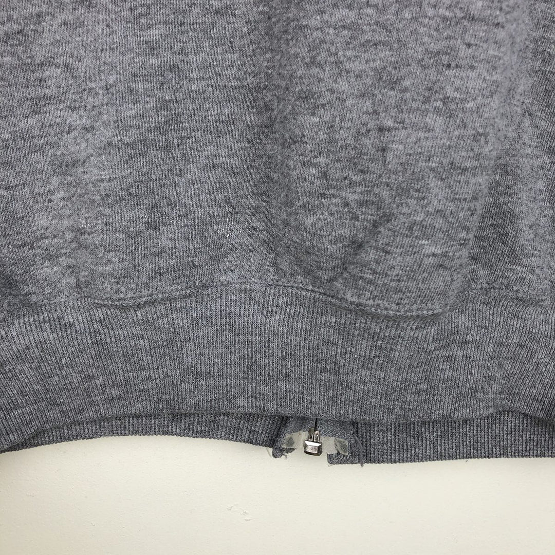 Vintage 90'S Russell Athletic full-zip sweatshirt, size L, men's polyester gray type Vintage Second Hand