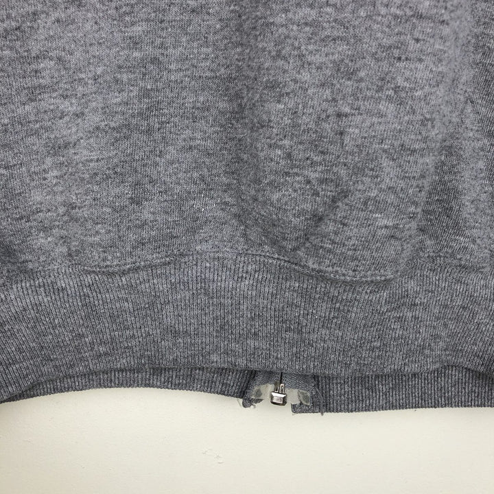 Vintage 90'S Russell Athletic full-zip sweatshirt, size L, men's polyester gray type Vintage Second Hand
