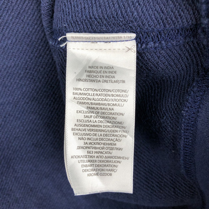 Ralph Lauren POLO RALPH LAUREN Sweat Full-Zip Hoodie, Women's Size M (approx.) cotton navy blue type Vintage Second Hand