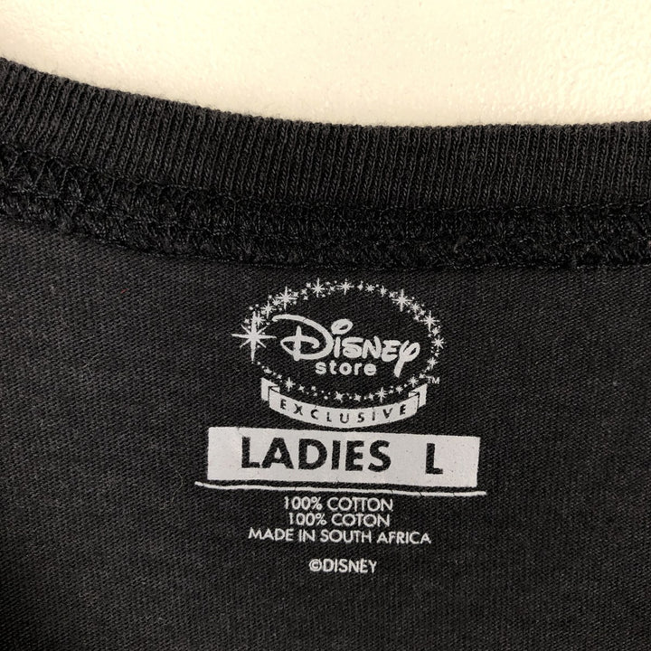 Disney Nightmare Before Christmas Jack Skellington Character Print Long-Sleeve T-Shirt (Women's Size L) cotton black type Vintage Second Hand