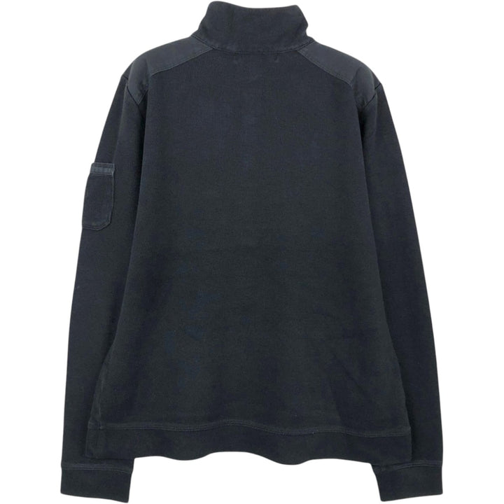 Ralph Lauren LAUREN Ribbed Cotton Knit Half-Button Sweater, Women's Size M (approx.) cotton black type Vintage Second Hand