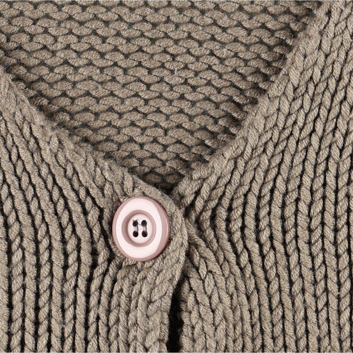Pink, open-front acrylic knit vest, women's size S. acrylic beige type brown Vintage Second Hand