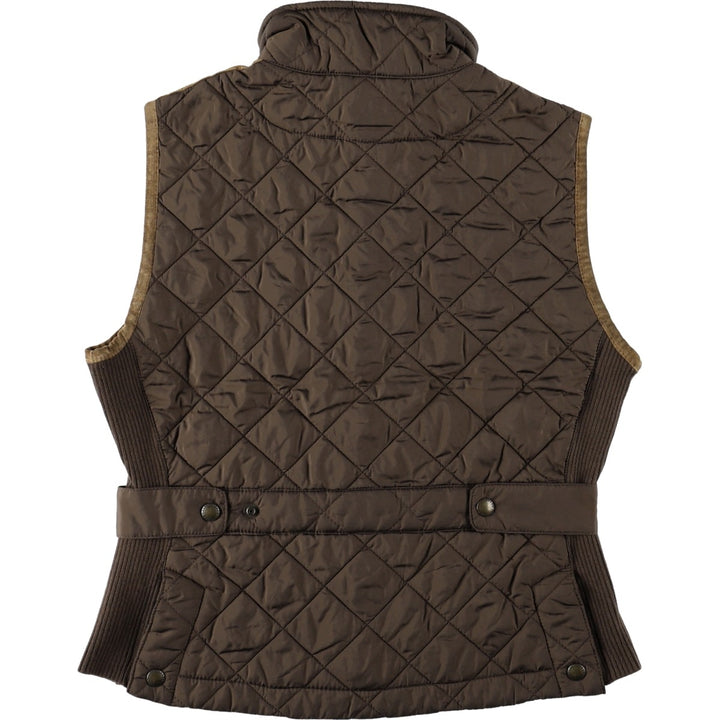 Ralph Lauren RALPH LAUREN SPORT quilted vest, women's size M (approx.) polyester brown type Vintage Second Hand