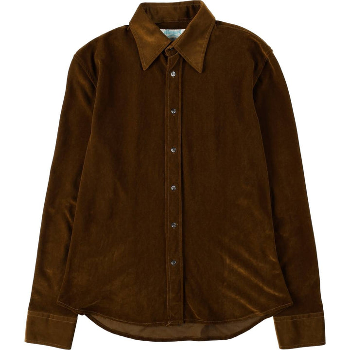 2000'S Diesel Supershirt Long-Sleeve Corduroy Shirt, Made in Italy, Women's Size M (approx.) unclear brown type Vintage Second Hand