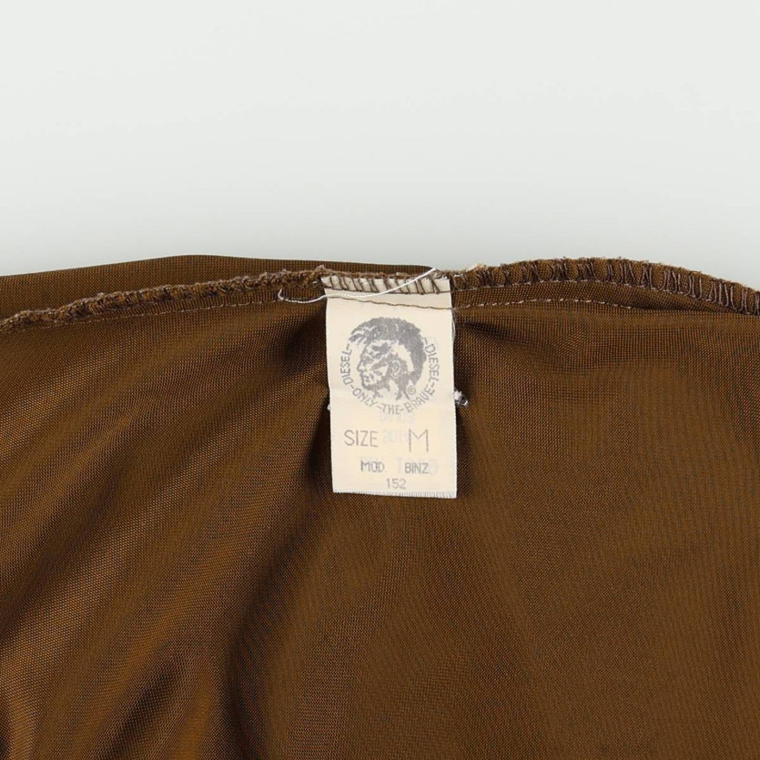 2000'S Diesel Supershirt Long-Sleeve Corduroy Shirt, Made in Italy, Women's Size M (approx.) unclear brown type Vintage Second Hand