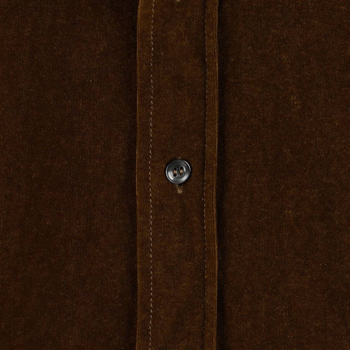 2000'S Diesel Supershirt Long-Sleeve Corduroy Shirt, Made in Italy, Women's Size M (approx.) unclear brown type Vintage Second Hand