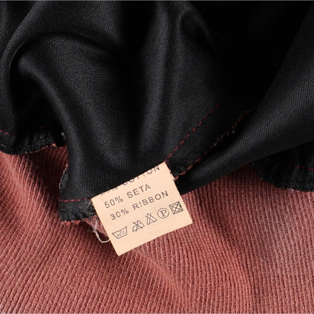 REDS Silk Blouson, Women's Size M (approx.) cotton red type Vintage Second Hand