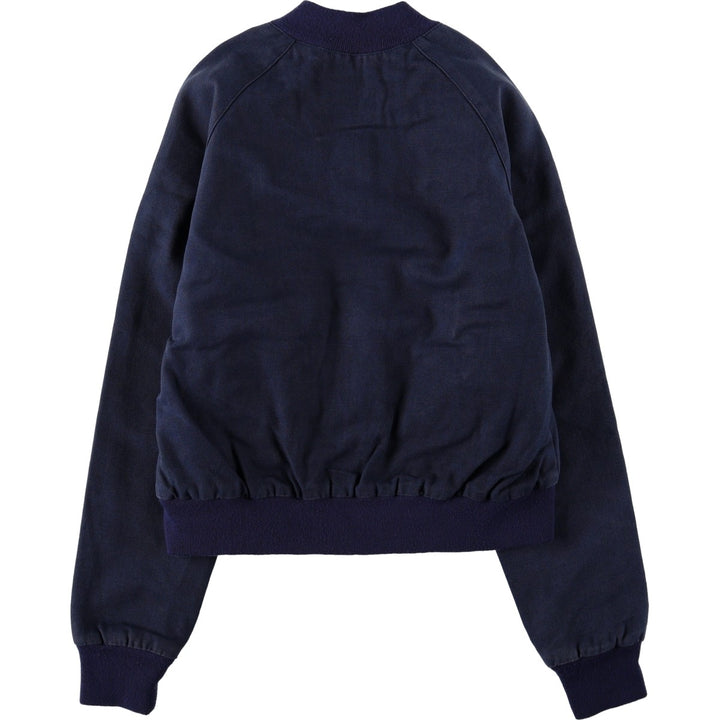 PLANE Duck Cotton Blouson, Women's Size S (approx.) cotton navy blue type Vintage Second Hand