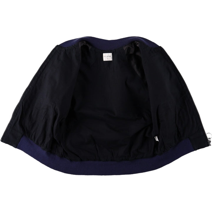 PLANE Duck Cotton Blouson, Women's Size S (approx.) cotton navy blue type Vintage Second Hand