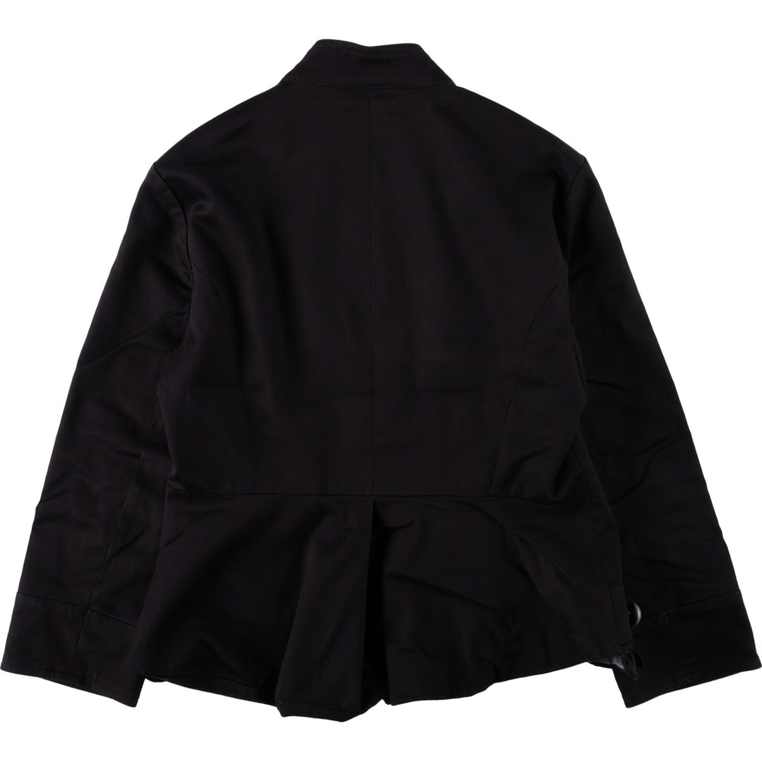 JOHN PAUL RICHARD 3/4 Sleeve Cotton Jacket, Napoleon Style Jacket, Women's Size M (approx.) cotton black type Vintage Second Hand