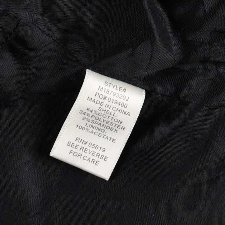 JOHN PAUL RICHARD 3/4 Sleeve Cotton Jacket, Napoleon Style Jacket, Women's Size M (approx.) cotton black type Vintage Second Hand