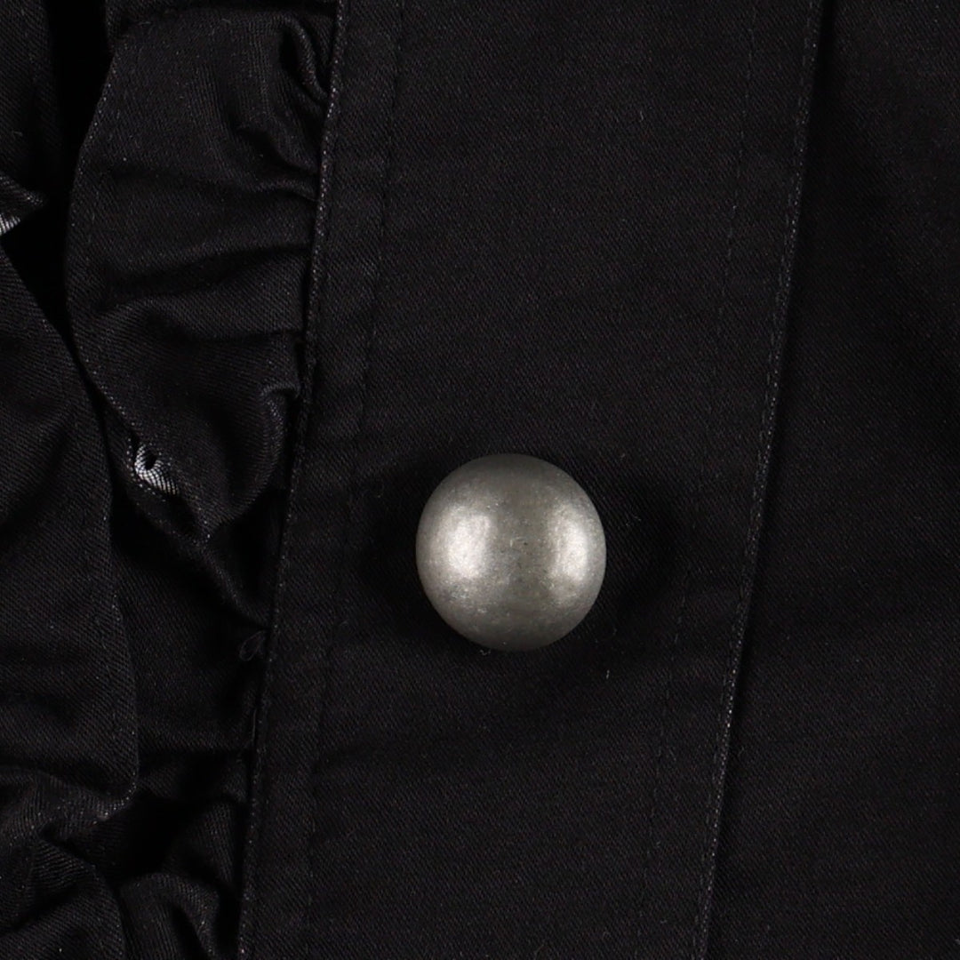 JOHN PAUL RICHARD 3/4 Sleeve Cotton Jacket, Napoleon Style Jacket, Women's Size M (approx.) cotton black type Vintage Second Hand