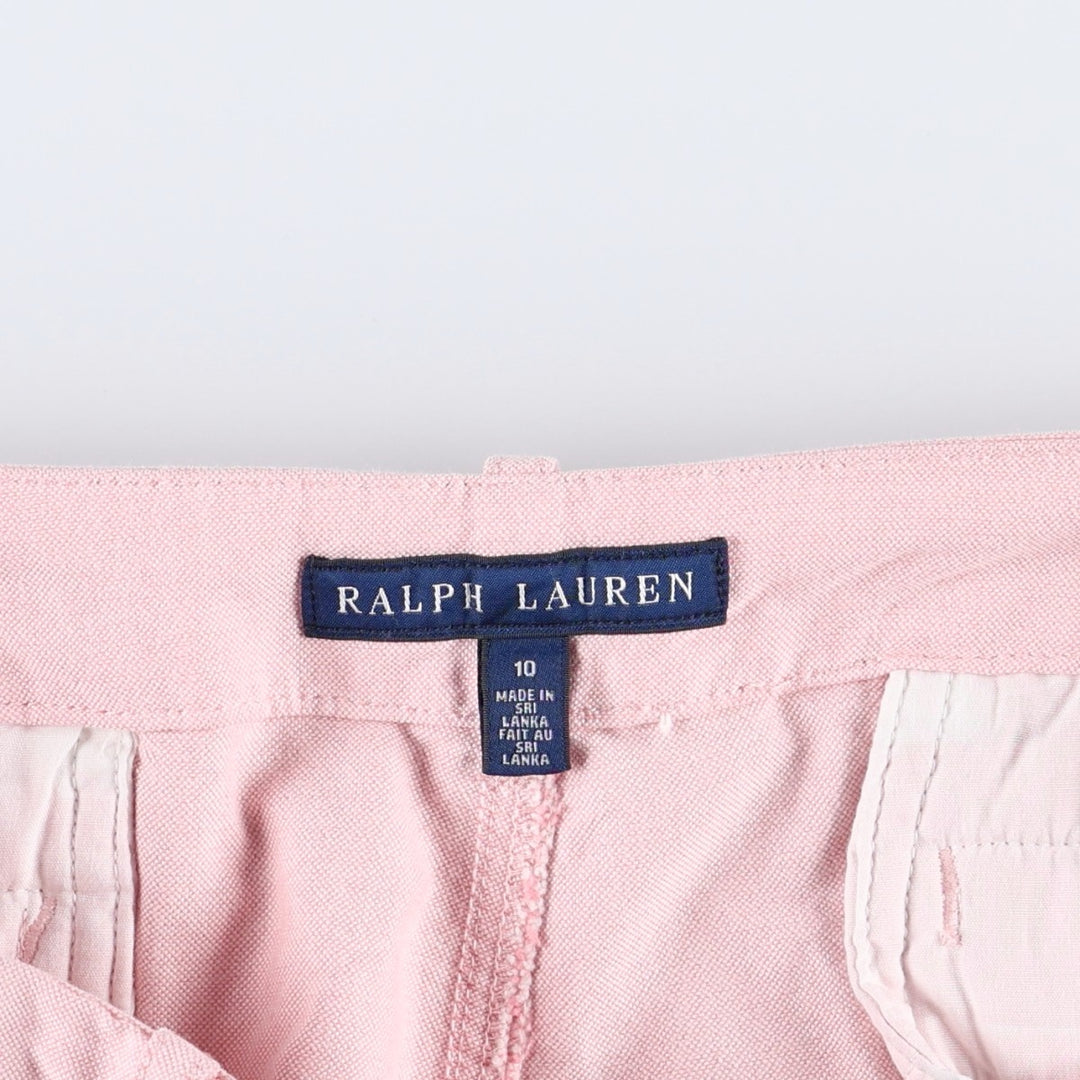 Ralph Lauren RALPH LAUREN SPORT cotton shorts, women's size XXL (equivalent to W34). cotton pink type Vintage Second Hand