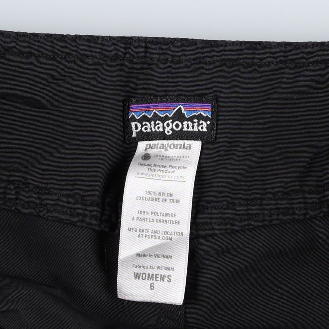 Patagonia Wavefarer Board Shorts 76552SP12 Nylon Shorts Women's XL (equivalent to W33) Nylon black type Vintage Second Hand